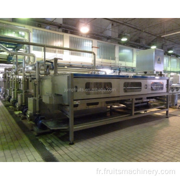 Pasteurizer à tunnel pour les bouteilles de pâte de tomate